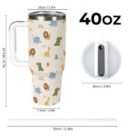 40oz Car Tumbler - Insulated Travel Mug Fits Most Cup Holders, BPA-Free - Image 2
