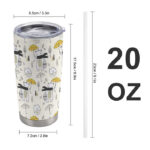 20oz Single Silver Rim Custom Car Cup - Image 2