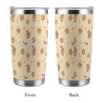 20oz Silver Rim Double-Wall Insulated Car Tumbler - Image 3