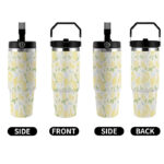 Customizable 30oz Insulated Car Tumbler with Handle - Powder Coated, Leak-Proof & Personalizable - Image 5