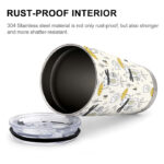 20oz Single Silver Rim Custom Car Cup - Image 5