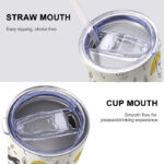 20oz Single Silver Rim Custom Car Cup - Image 7