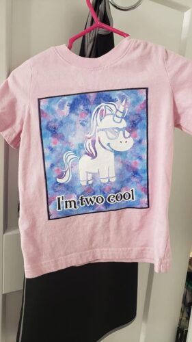 190g Kids' Heat-Transfer T-Shirt - Double-Sided Print photo review