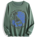 240g Crew Neck Sweatshirt - Single-Side Heat-Transfer Print