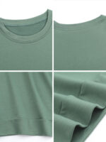 240g Crew Neck Sweatshirt - Single-Side Heat-Transfer Print - Image 3