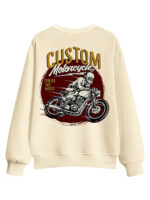 Custom Crew Neck Sweatshirt - Double-Sided Heat-Transfer Print - Image 4