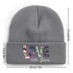 Custom Knit Beanie - Heat-Transfer Print - Image 2