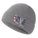 Custom Knit Beanie - Heat-Transfer Print - Image 3