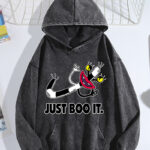 400g Washed Vintage Hoodie - Drawcord-Free | Single-Side Print