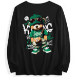 180g Custom 100% Cotton Crew Neck Long-Sleeve T-Shirt - Double-Sided Print & Multi-Color