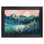 Horizontal European Style Framed Wall Art