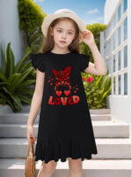 Kids' Flutter Sleeve Dress - Image 2
