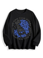 240g Custom Crew Neck Sweatshirt - Double-Sided White Ink Heat-Transfer