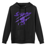 Fleece-Lined Hoodie with Heat-Transfer Print - Front Print Only