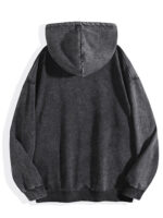 400g Washed Vintage Hoodie - Drawcord-Free | Single-Side Print - Image 4