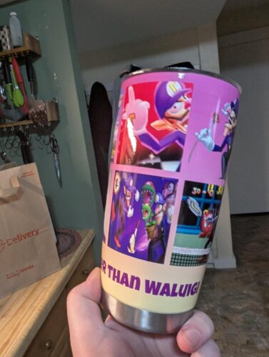 20oz Single Silver Rim Custom Car Cup photo review